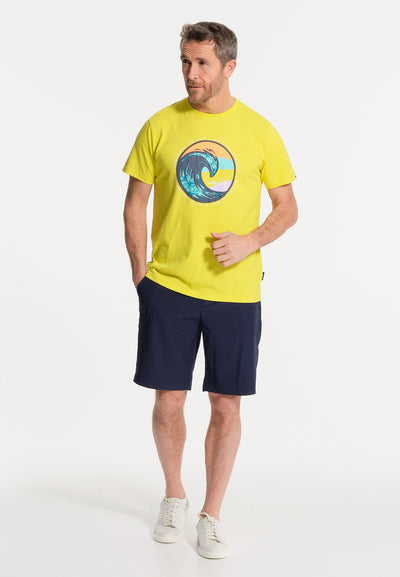 Lemon and wave men's t-shirt