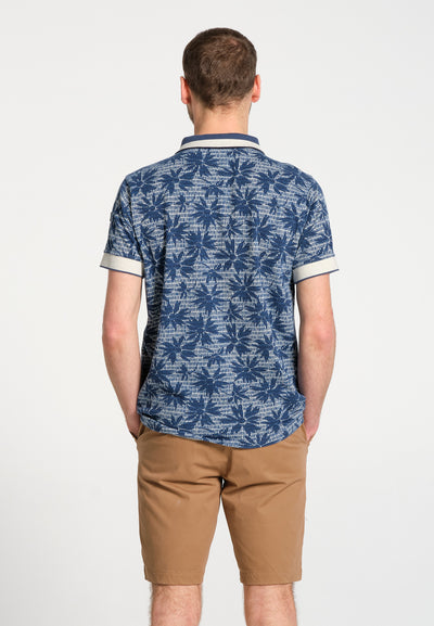 Polo Homme Feira Blue Flowers