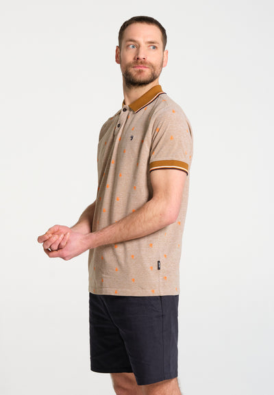 Polo Homme Feira Brown Orange