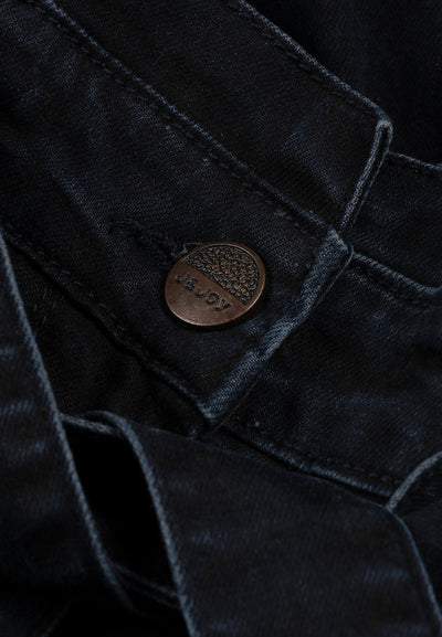 Women's Essentials dark blue trousers with belt