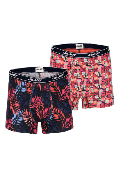 J&JOY - Pack of 2 men's leaf boxers