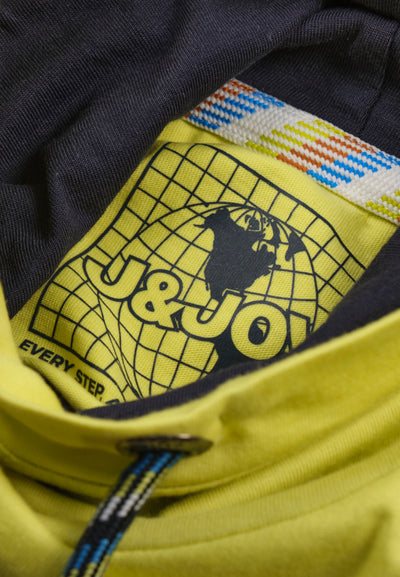 T-Shirt garçon jaune citron avec logo Great Lakes