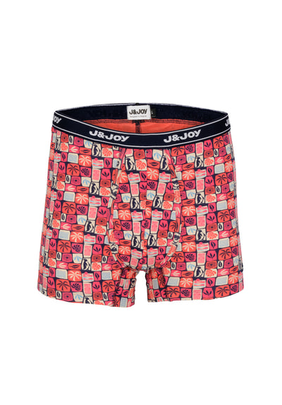 Pack of 2 mosaic and leaf boxers