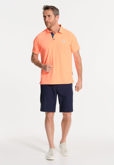 Men's plain orange polo shirt