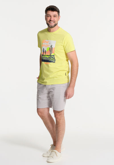 Lime discover men's T-shirt
