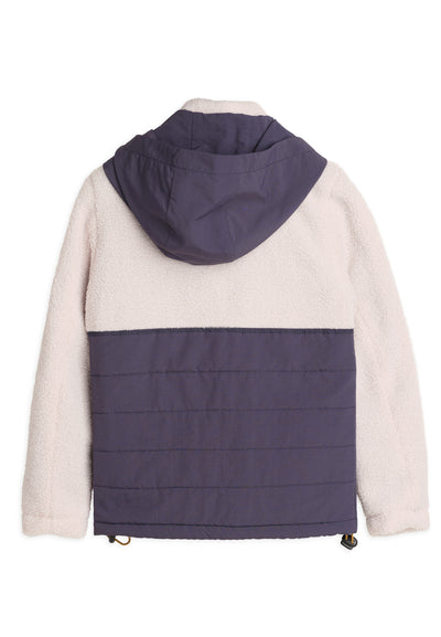 Polar garçon tricolore avec capuche