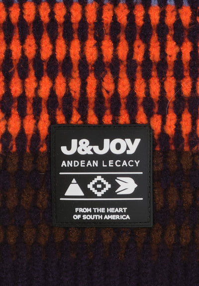 Tour de cou bleu et rouge