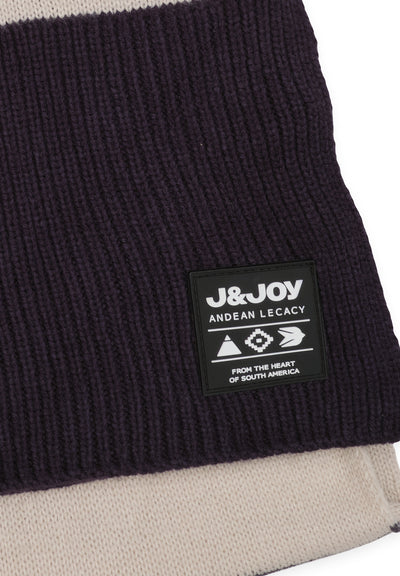 Echarpe homme multicolore avec logo J&jOY