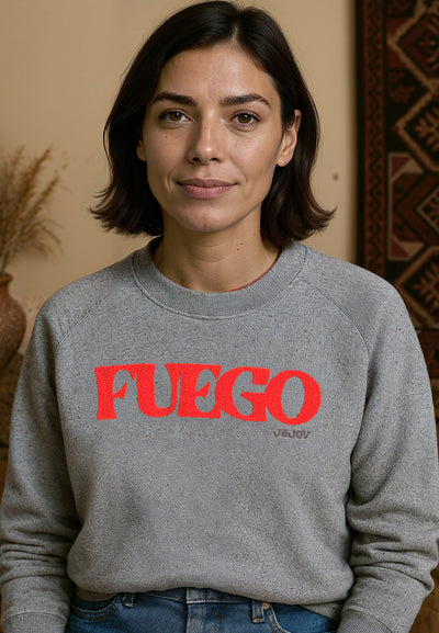 Sweatshirt femme gris Fuego