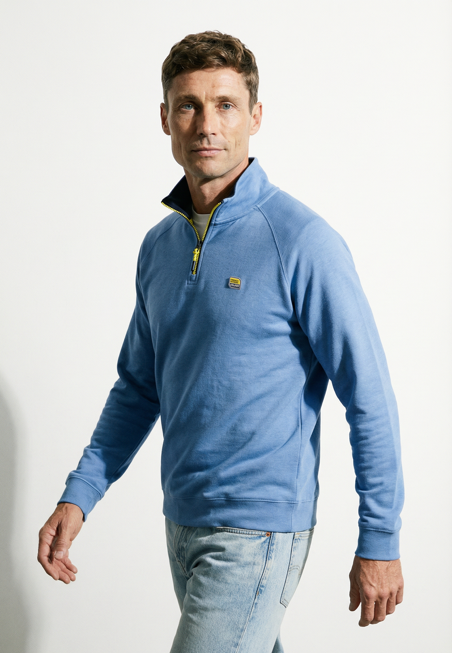 T-shirt - bleu jean/blanc rayé T-shirt - bleu jean/blanc rayé