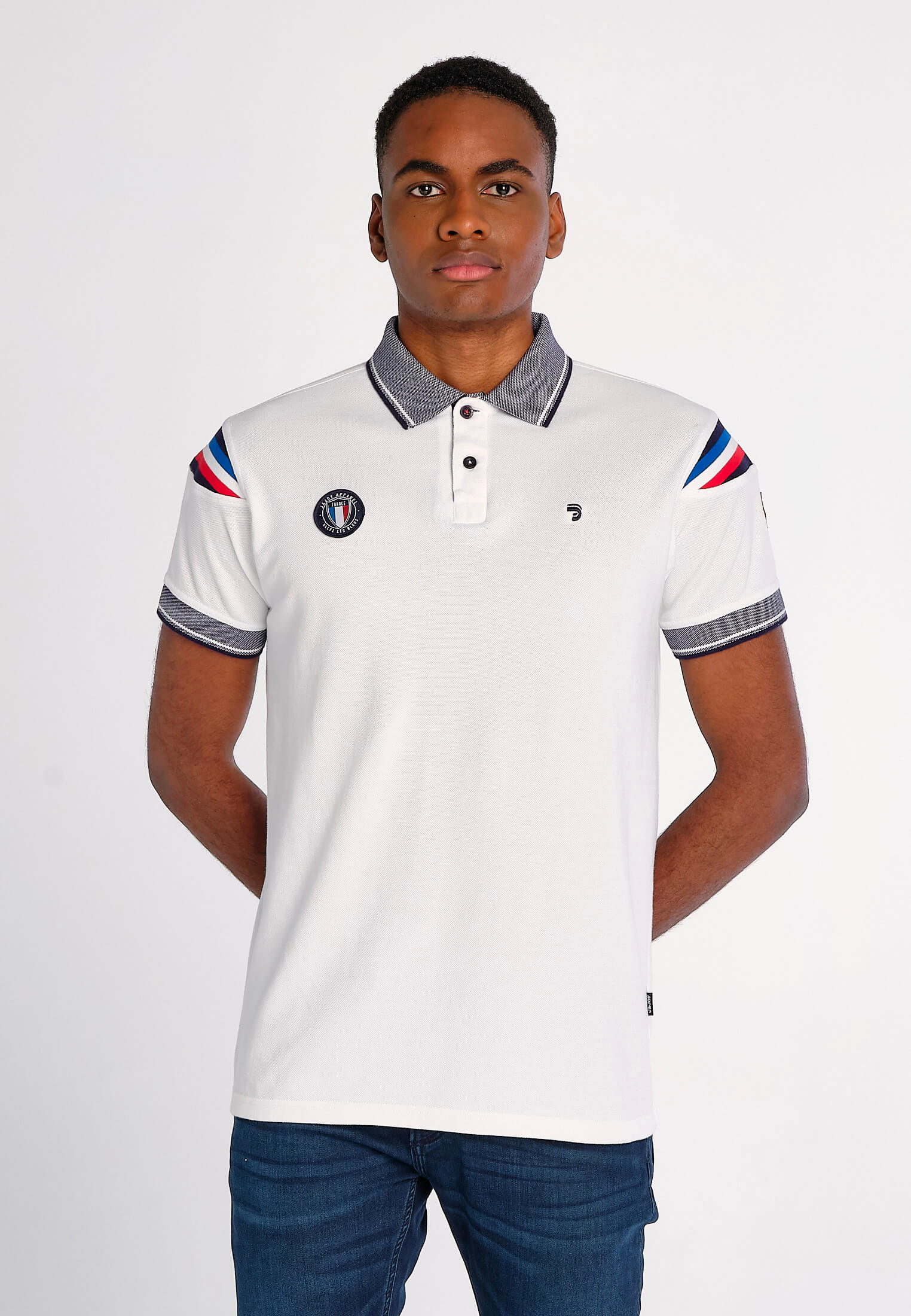 Polo Homme Collector 10 White France | J&JOY.