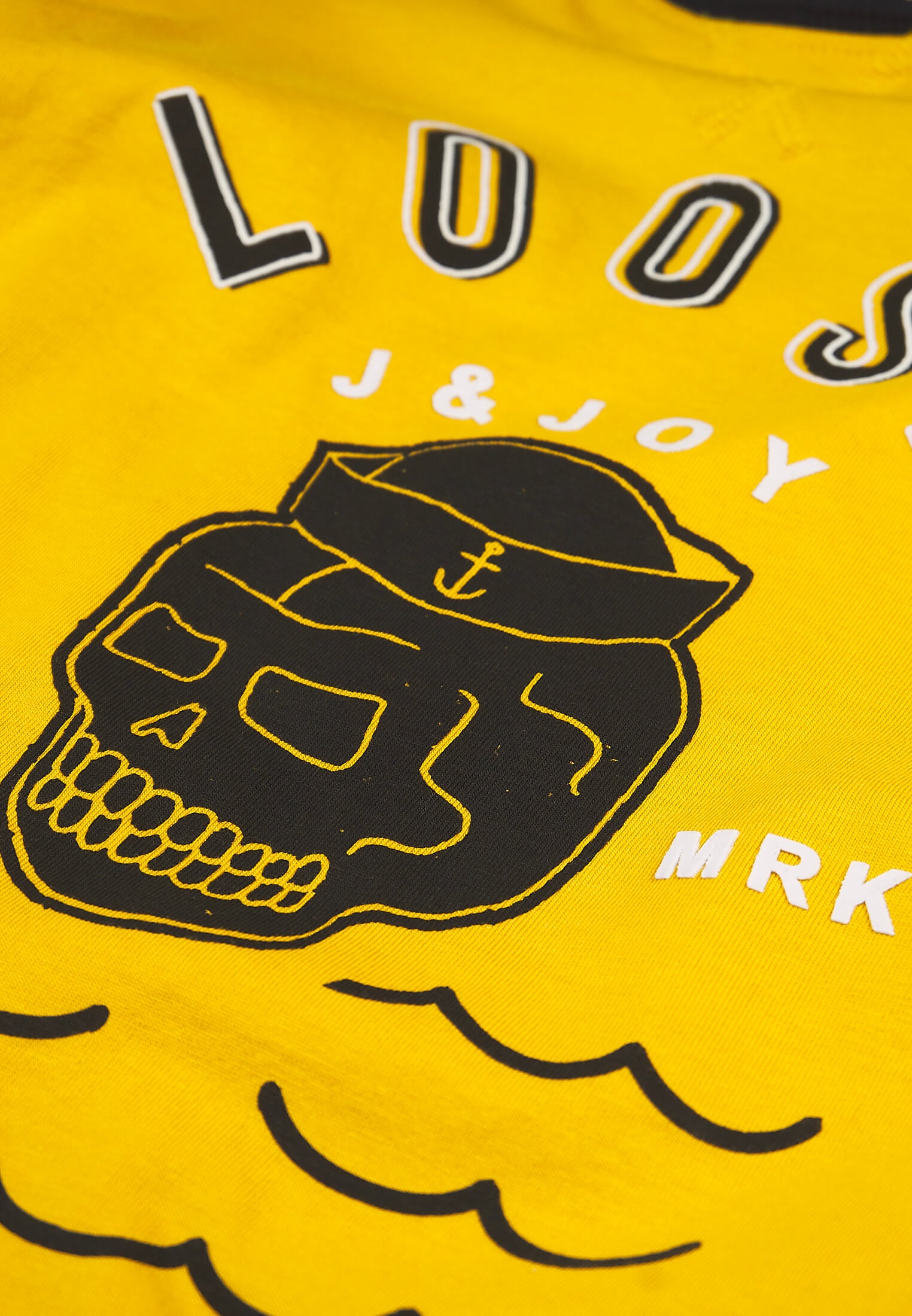 T-Shirt Garçon 02 Fisherman Yellow Skull | J&JOY.