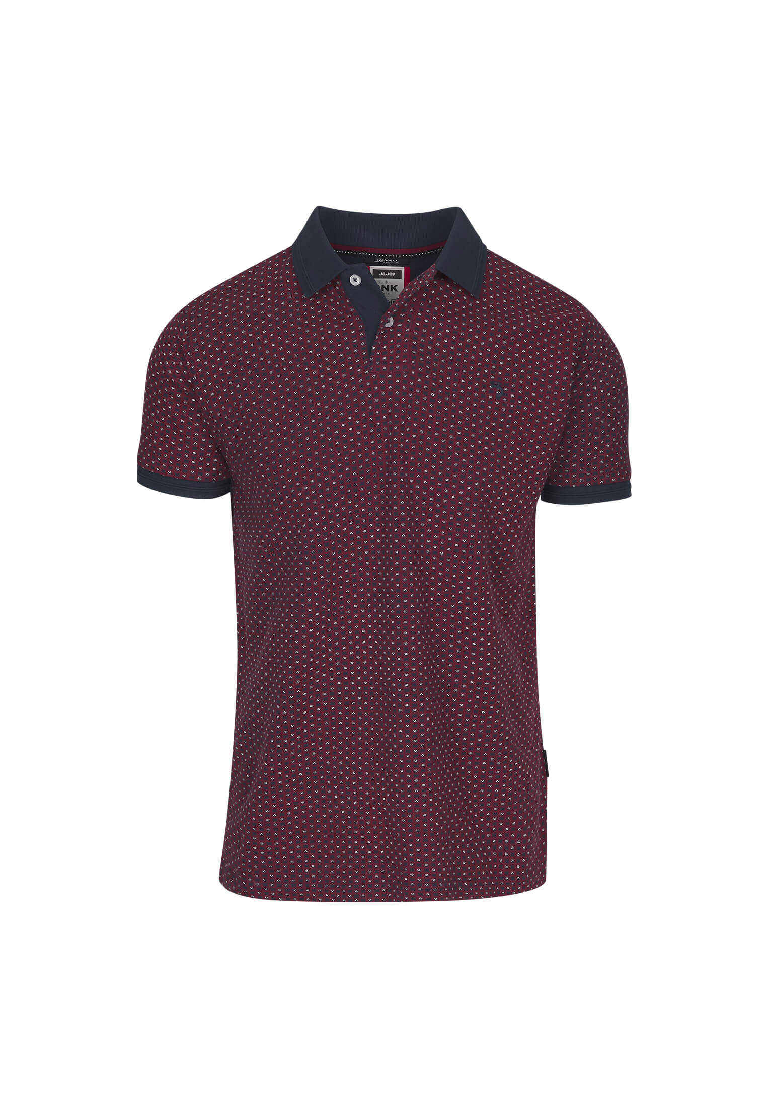 Polo Homme 23 Fjord Red Dots Chili Pepper | J&JOY.