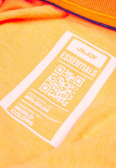 Polo Essentials Enfants Unisexe 19 Orange Live | J&JOY.