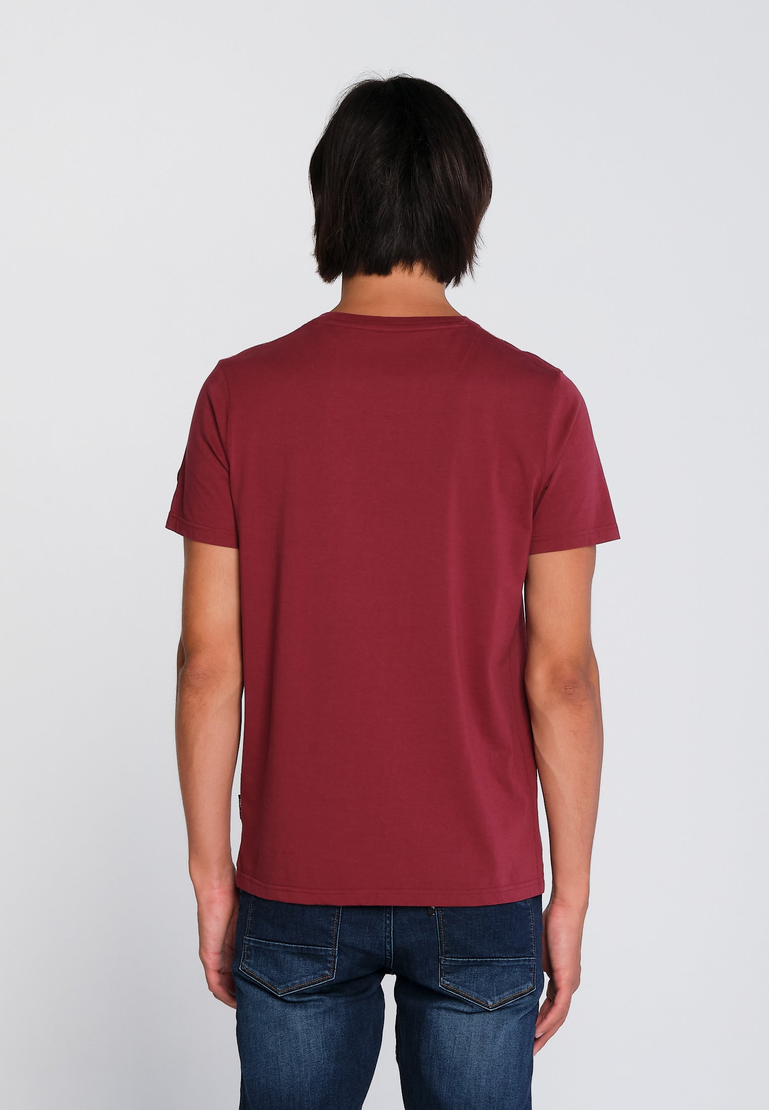 T-Shirt Homme Essentials 03 Burgundy | J&JOY.