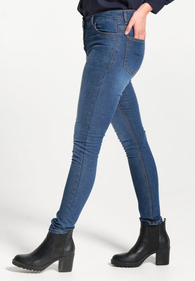 Essentials women's blue denim trousers