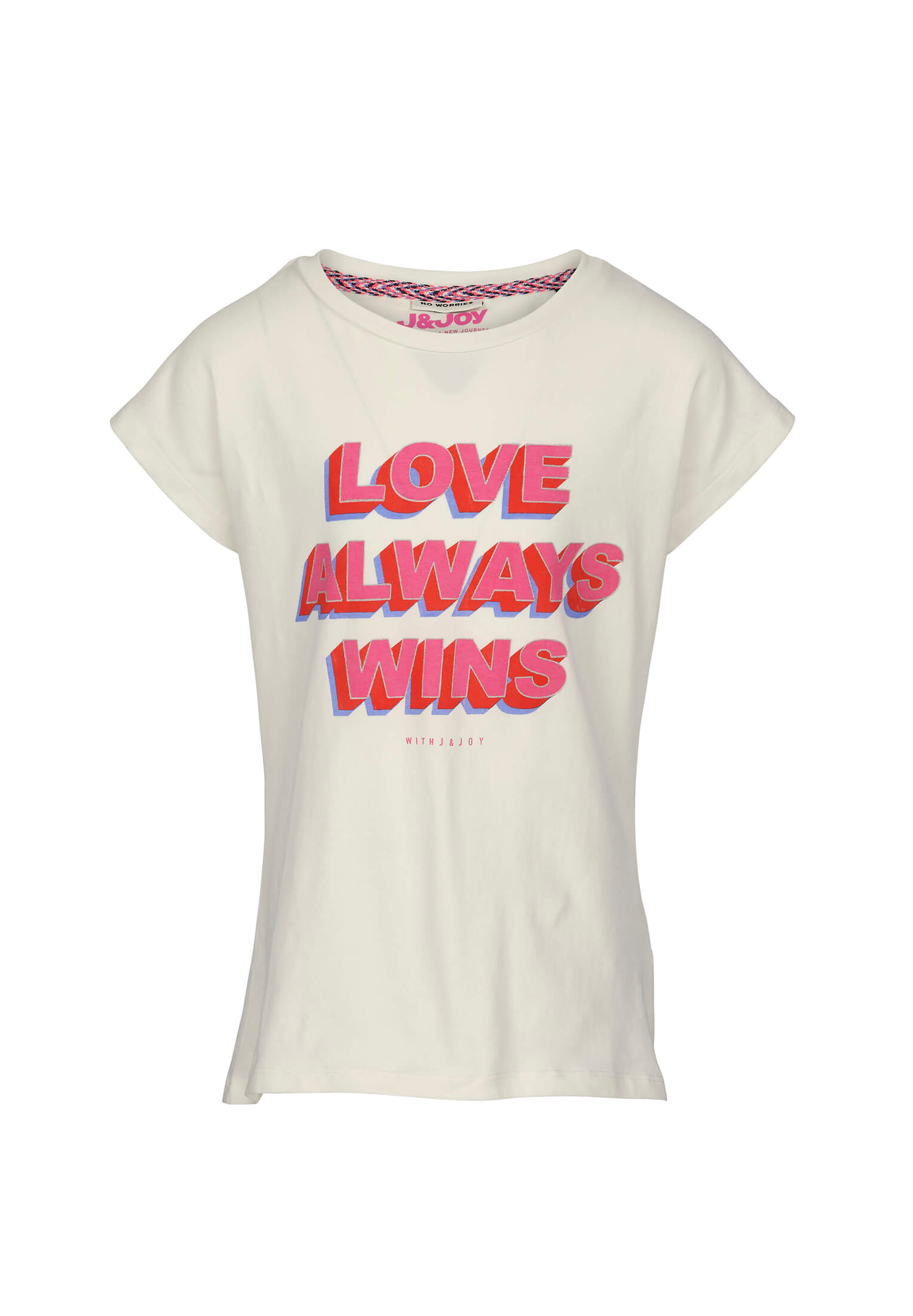 T-Shirt Fille 03 Sydney White Love Always Wins | J&JOY.