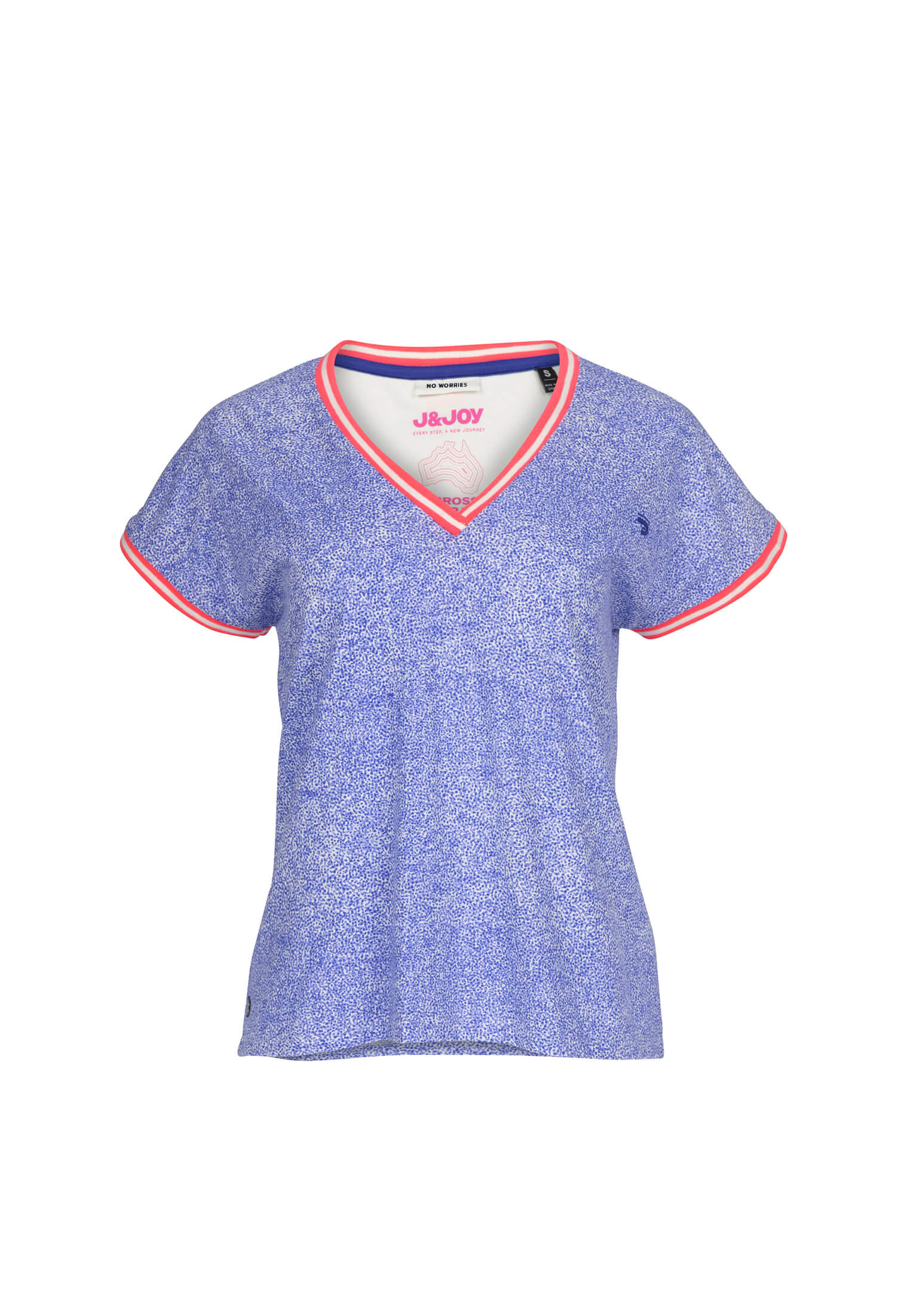 T-Shirt Femme 04 Sydney Dots Blue Aop | J&JOY.