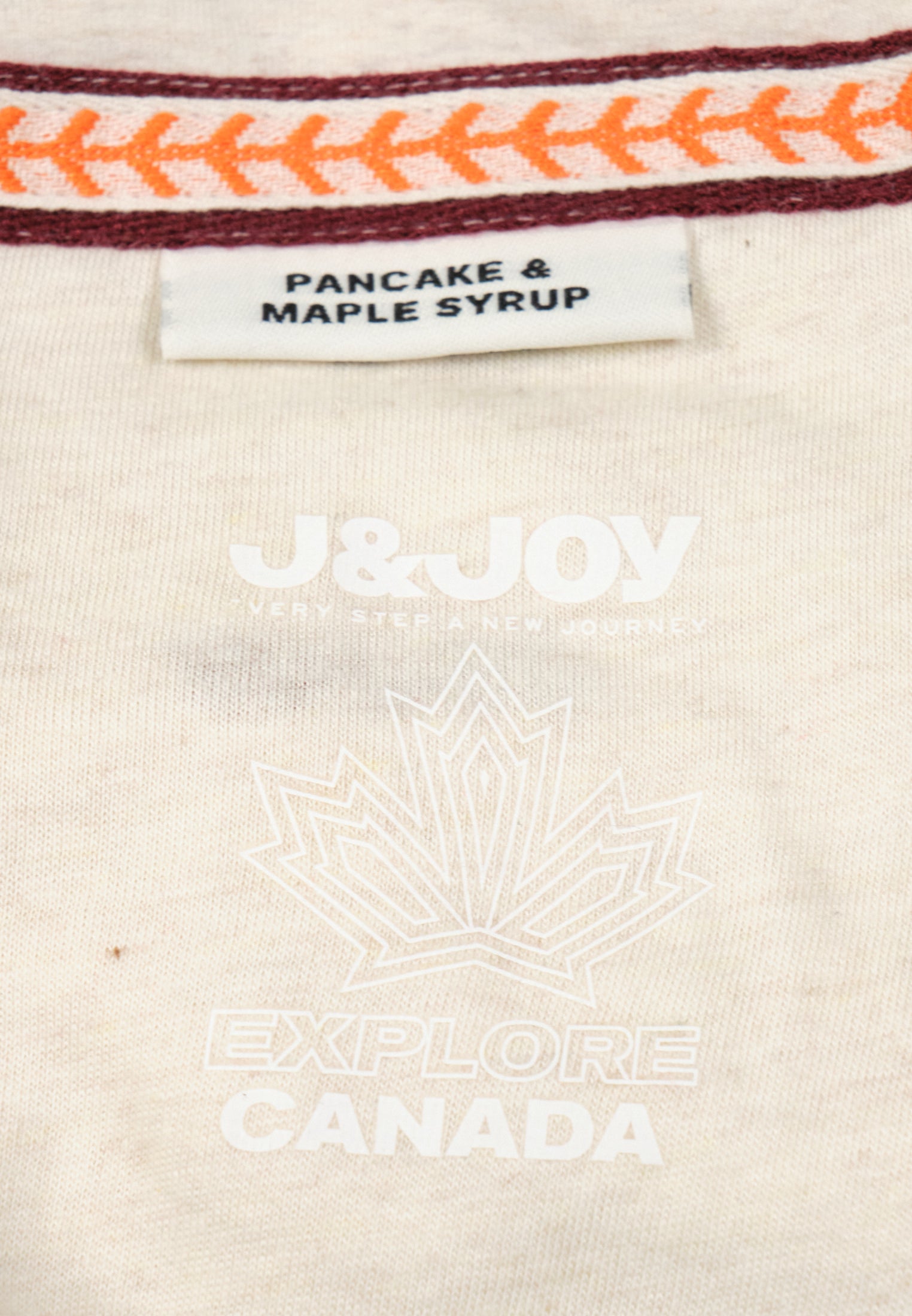 T-Shirt Fille 09 Montréal Off White/Cordovan/Orang | J&JOY.