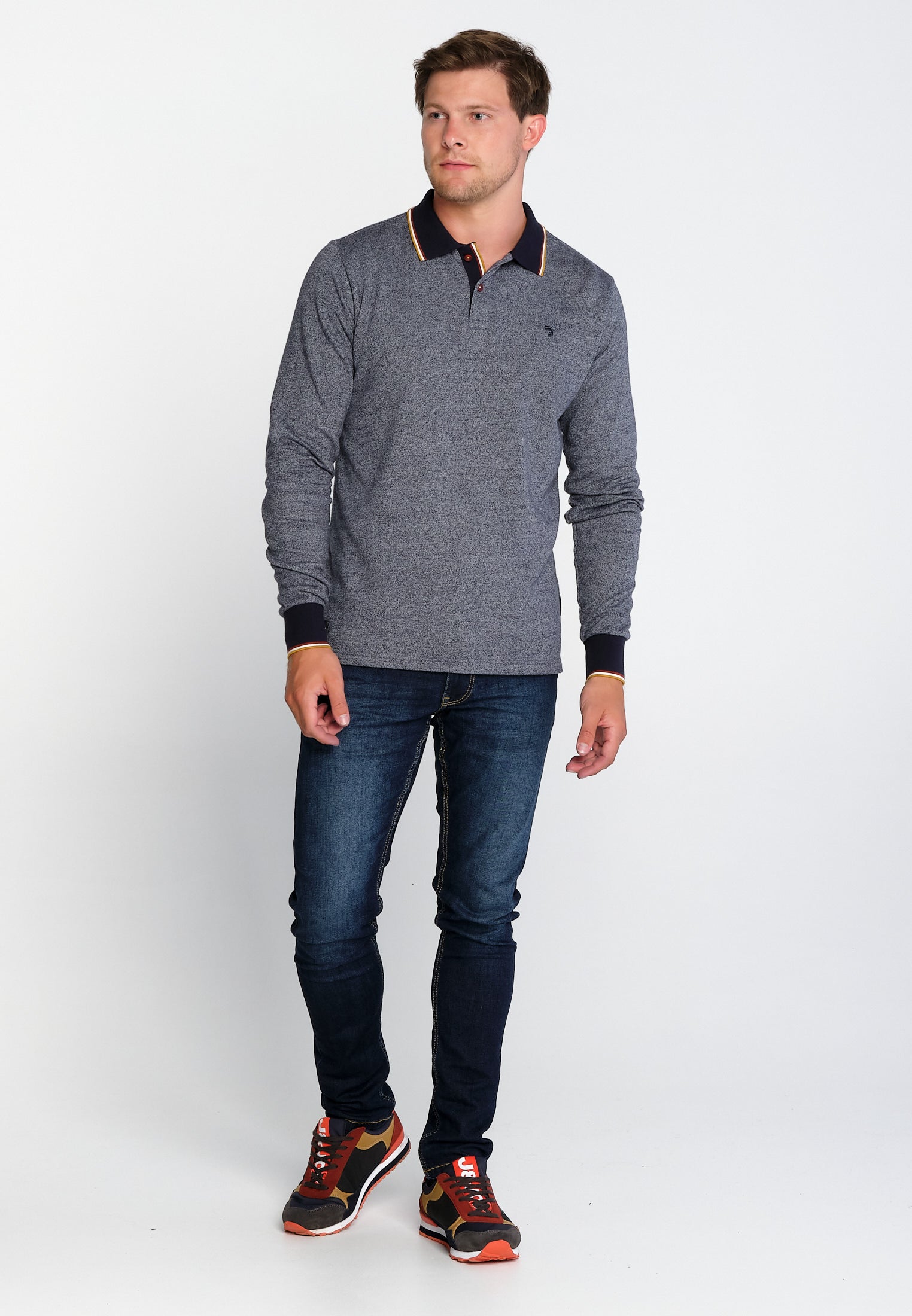 Polo Longues Manches Homme 12 Ontario Forest Grey | J&JOY.