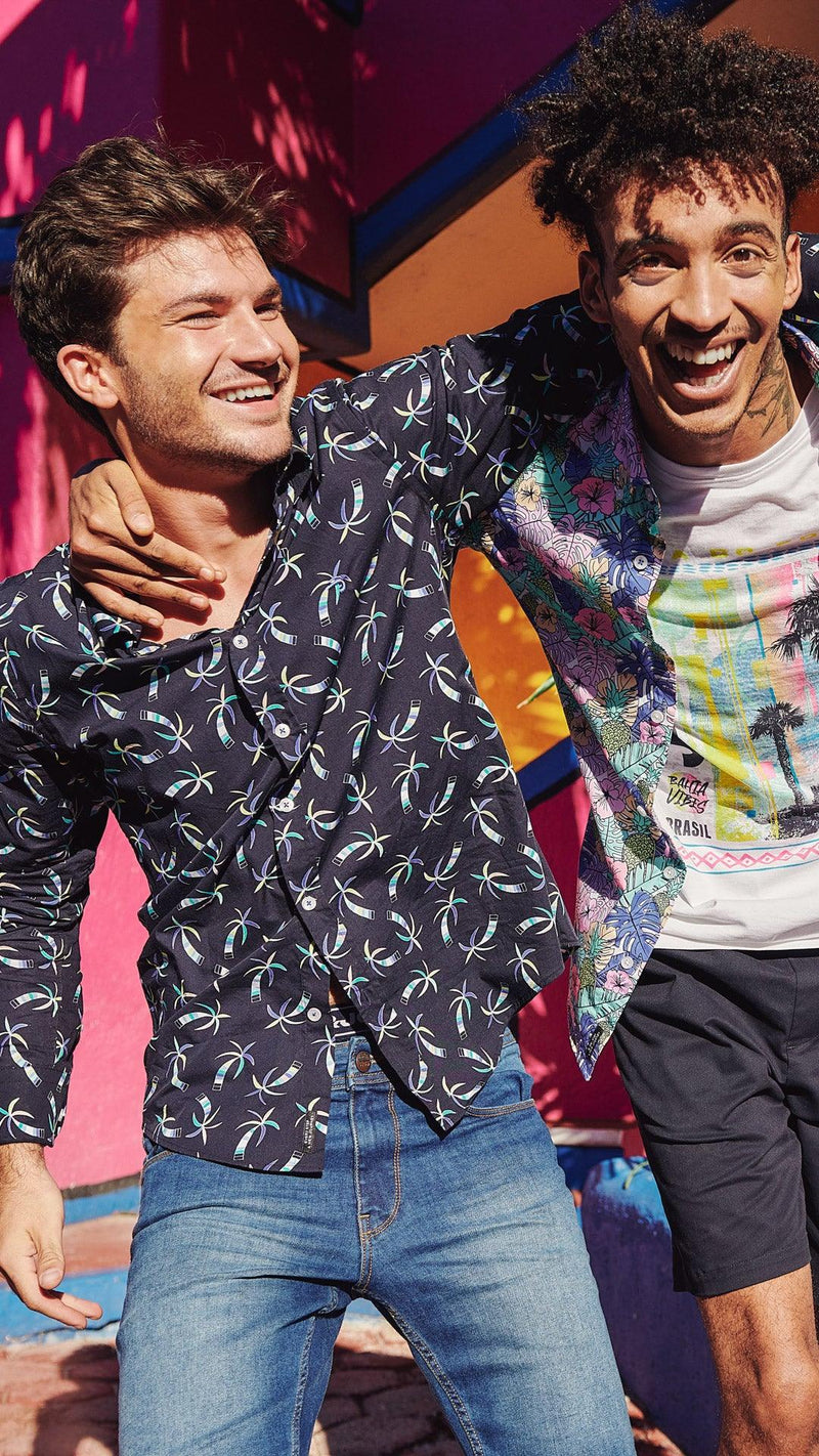 Chemise Homme 19 Bahia Palm Trees | J&JOY. featured