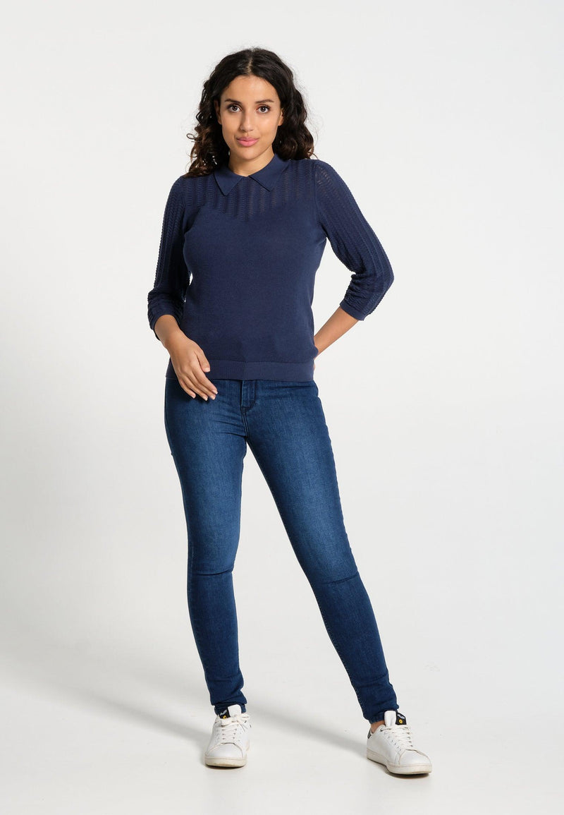 Pull Femme 01 Selva Navy | J&JOY.