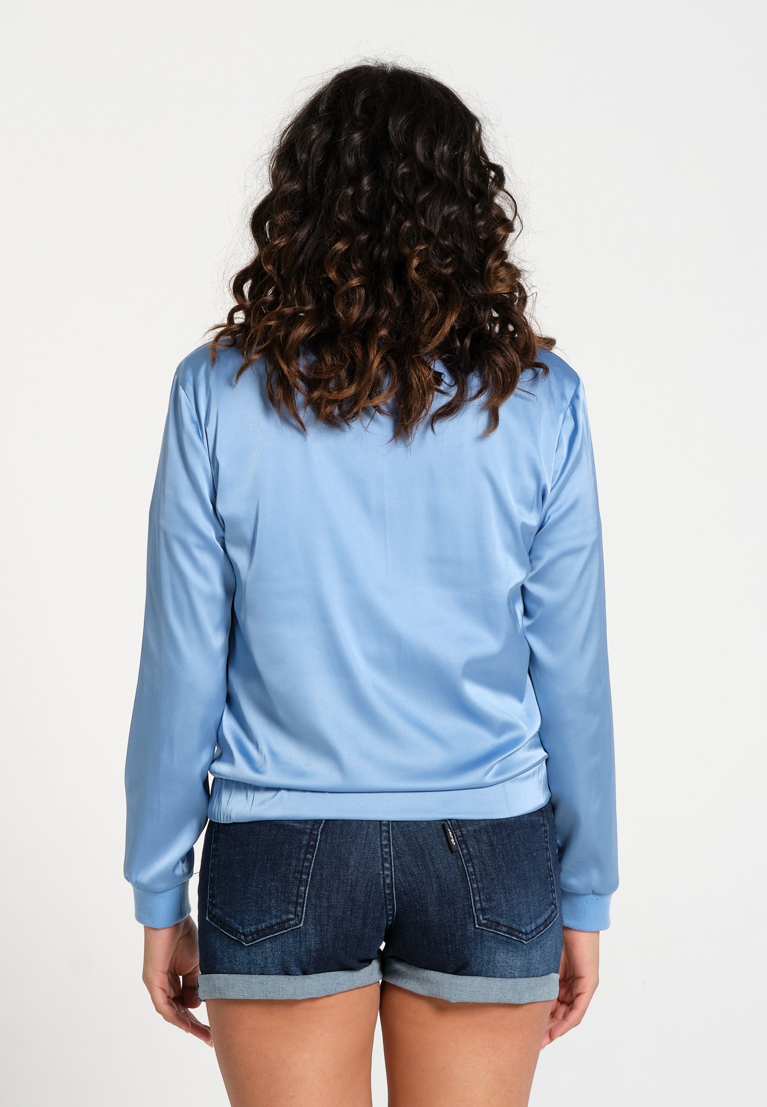 Sweatshirt Femme 09 Selva Ligth Blue Bomber | J&JOY.