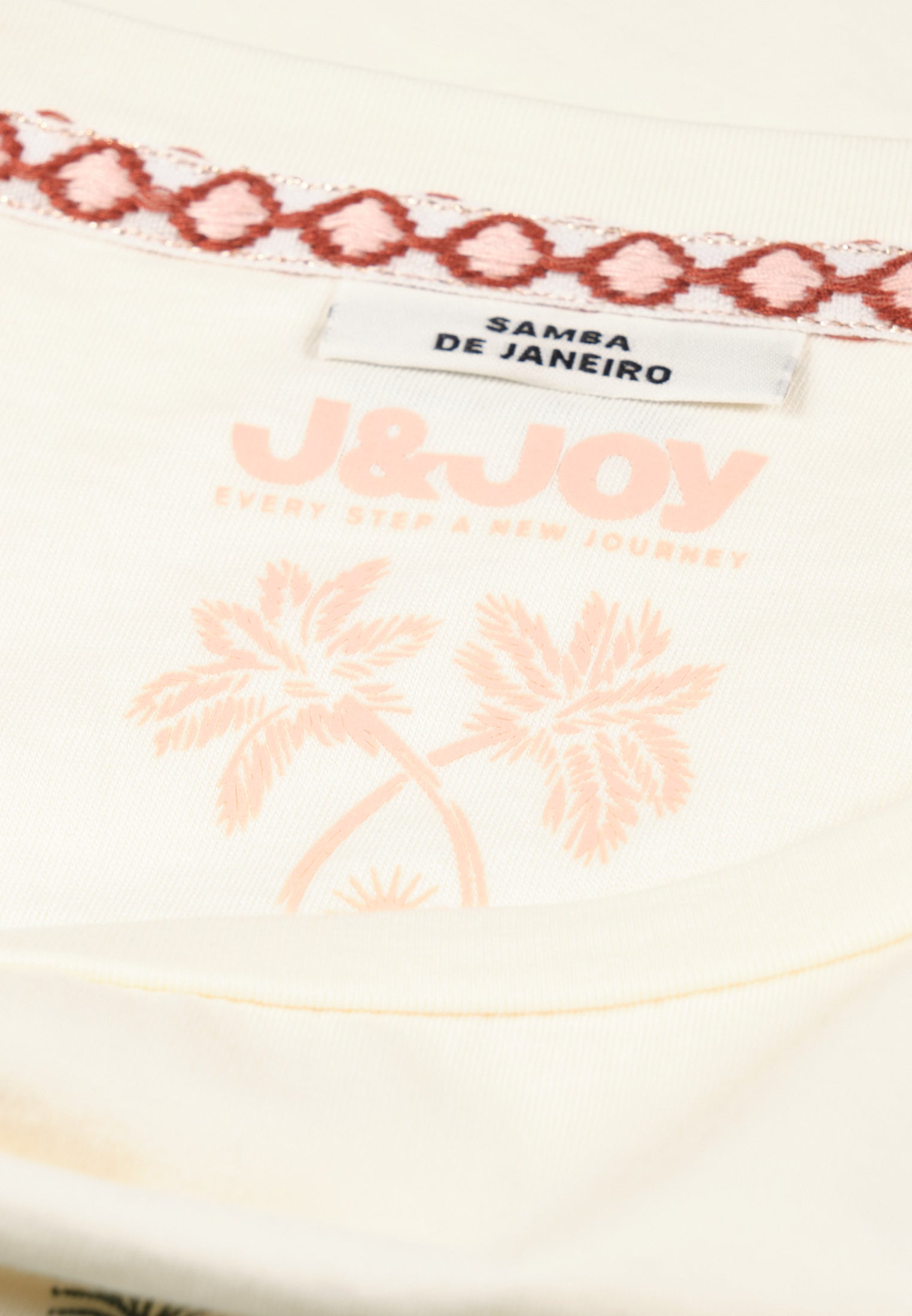 T-Shirt Femme 06 Feira Off White Palm Tree | J&JOY.