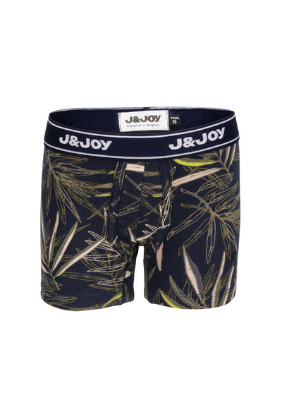 Pack of 2 boy's boxers with floral and bamboo prints