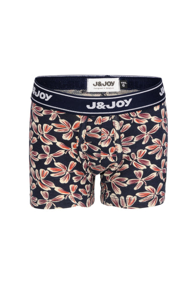 Pack of 2 boy's floral and paprika print boxers