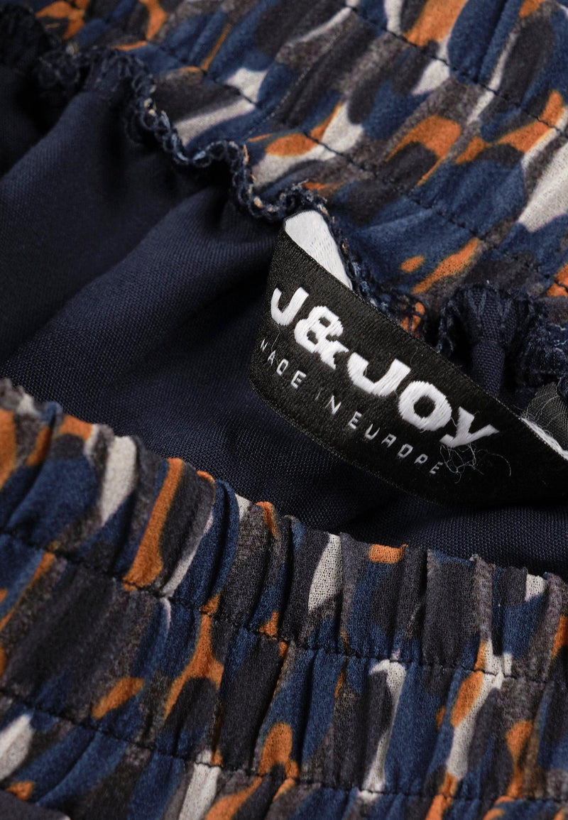 Jupe fille foncée avec imprimé art abstrait