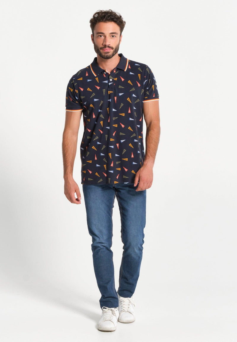 Polo homme avec imprimé drapeaux Yosemite