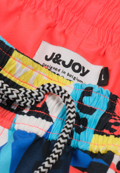 J&JOY men's patchwork swim shorts